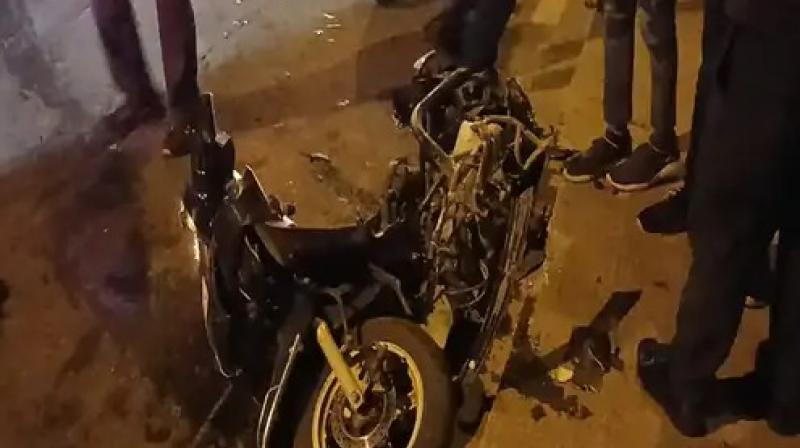 Uncontrolled car rampage in Rohtak: Scooty collided with Rehari, 2 people died