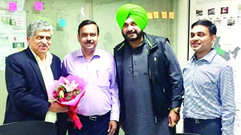Navjot Singh Sidhu at Infosys Navjot Singh Sidhu at Infosys