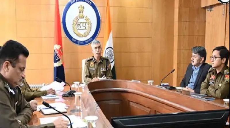 Haryana Police Law And Order Review Meeting DGP Shatrujit Kapoor
