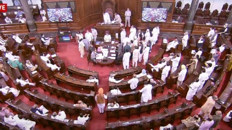 ANI @ANI · 16m Rajya Sabha adjourned till 12 noon following sloganeering by Opposition MPs demanding a discussion on 'Pegasus Project' report ANI @ANI · 16m Rajya Sabha adjourned till 12 noon following sloganeering by Opposition MPs demanding a discussion on 'Pegasus Project' report