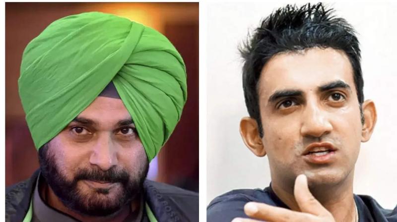 Gautam Gambhir targets Navjot Sidhu Gautam Gambhir targets Navjot Sidhu