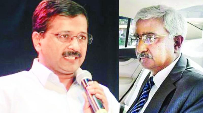 Arvind Kejriwal And Anshu Prakash Arvind Kejriwal And Anshu Prakash