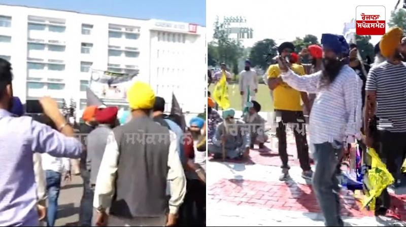 Farmers Protest in Chandigarh University 