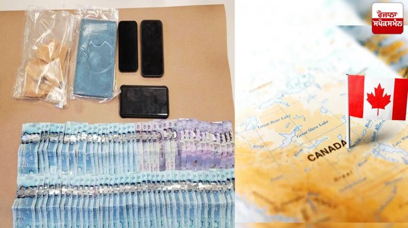 Cocaine worth 37.50 lakh dollars recovered from the truck of Punjabis in Canada Cocaine worth 37.50 lakh dollars recovered from the truck of Punjabis in Canada
