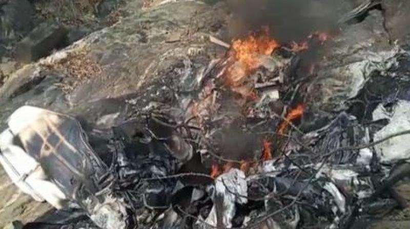 A major accident in Madhya Pradesh's Balaghat, a trainee plane crashed in the forest A major accident in Madhya Pradesh's Balaghat, a trainee plane crashed in the forest