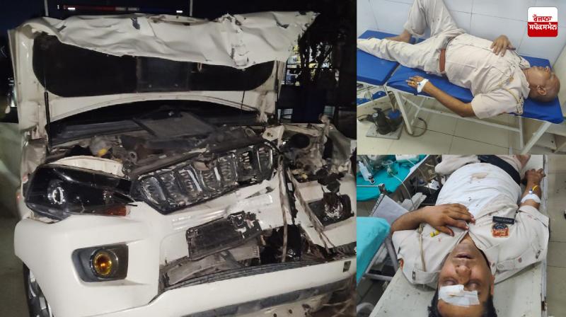 Minister's pilot car meets with accident in Haryana Minister's pilot car meets with accident in Haryana