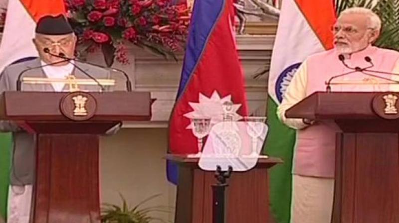 modi and nepal pm 