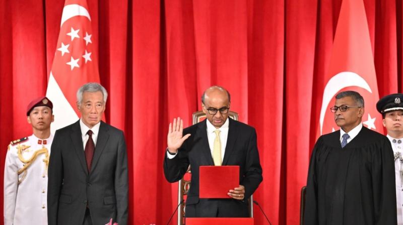 Indian-origin economist Tharman Shanmugaratnam sworn in as Singapore's president