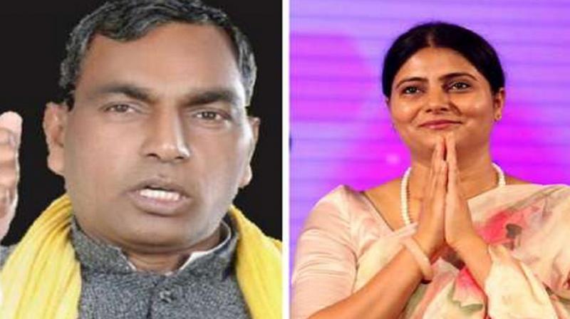 Om prakash rajbhar and Anupriya patel Om prakash rajbhar and Anupriya patel