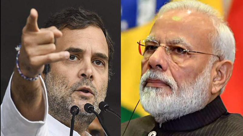 Rahul Gandhi and Narendra Modi 