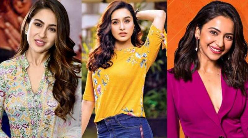 Sara Ali Khan, Shraddha Kapoor, Rakul Preet Sara Ali Khan, Shraddha Kapoor, Rakul Preet