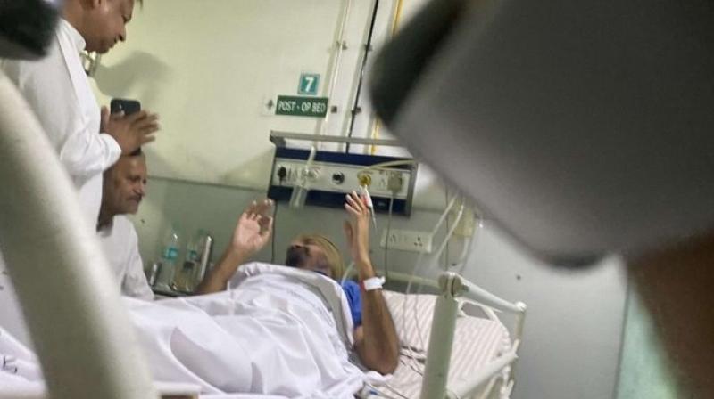 Sidhu Moosewala's father Balkaur Singh was discharged from PGI, the treatment was going on for 8 days Sidhu Moosewala's father Balkaur Singh was discharged from PGI, the treatment was going on for 8 days