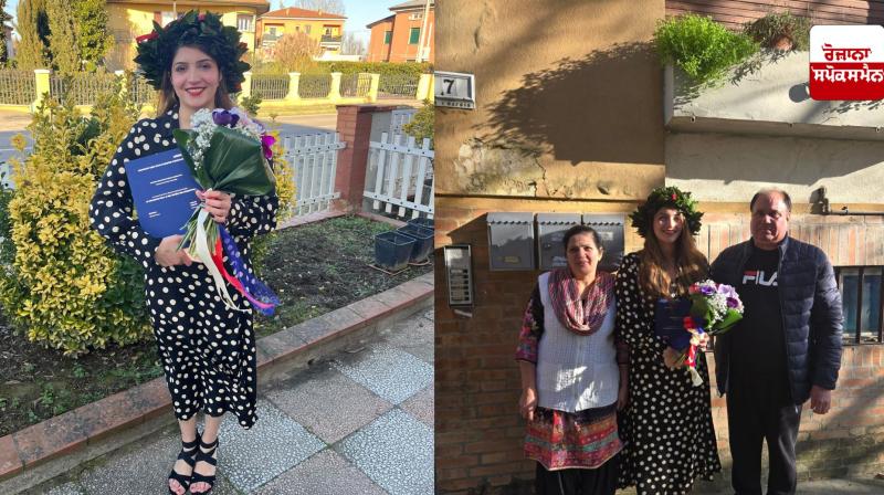 Punjab's daughter makes a name for herself in Italy, Navdeep Kaur Thiara earns doctorate degree Punjab's daughter makes a name for herself in Italy, Navdeep Kaur Thiara earns doctorate degree