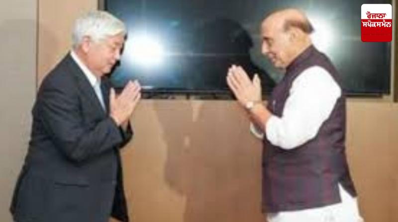 Minister Rajnath Singh meets with Japanese Defense Minister Minister Rajnath Singh meets with Japanese Defense Minister