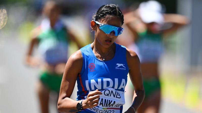 Priyanka Goswami wins silver in women's 10000m race walk Priyanka Goswami wins silver in women's 10000m race walk