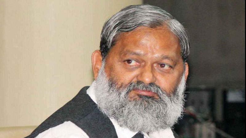 Haryana Home Minister Anil Vij admitted to Chandigarh hospital Haryana Home Minister Anil Vij admitted to Chandigarh hospital