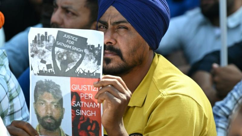 Indian farm labourers urged an end to what they consider slavery in Italy Indian farm labourers urged an end to what they consider slavery in Italy