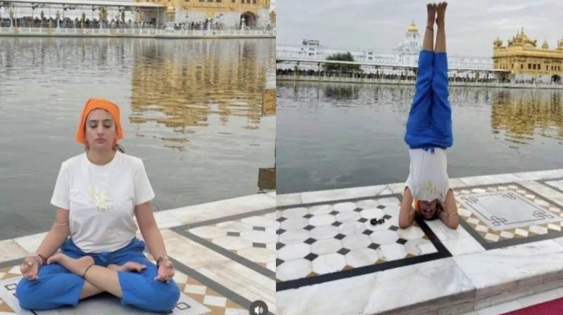 Notice issued to yoga girl for doing girl at Sri Darbar Sahib complex Notice issued to yoga girl for doing girl at Sri Darbar Sahib complex