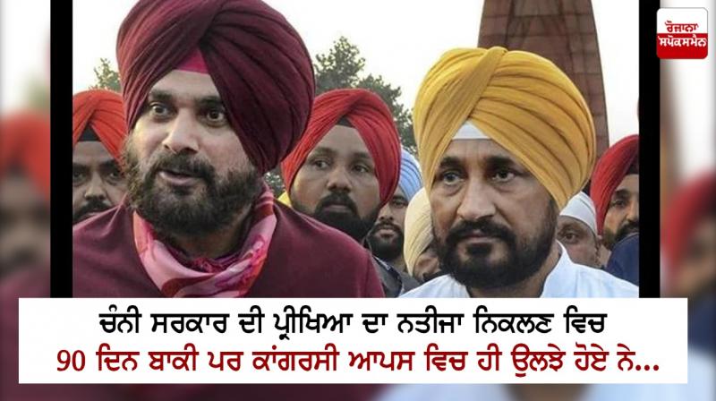 Navjot Sidhu and Charanjit Singh Channi Navjot Sidhu and Charanjit Singh Channi