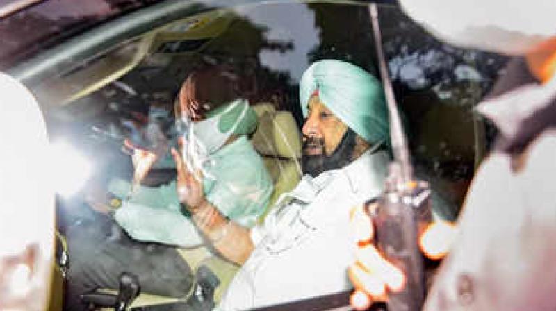 After meeting Amit Shah, Amarinder Singh meets NSA Ajit Doval in Delhi After meeting Amit Shah, Amarinder Singh meets NSA Ajit Doval in Delhi
