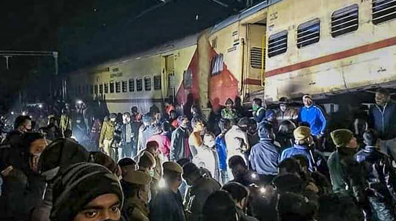  Rescue operation being conducted after four coaches of the Coromandel Express derailed after a head-on collision with a goods train in which at least 47 injured and several passengers are feared dead, in Balasore district, Friday evening, June 2, 2023, (PTI Photo