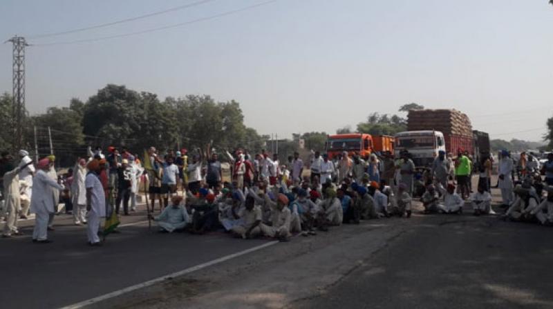 Farmer protest for electricity supply 