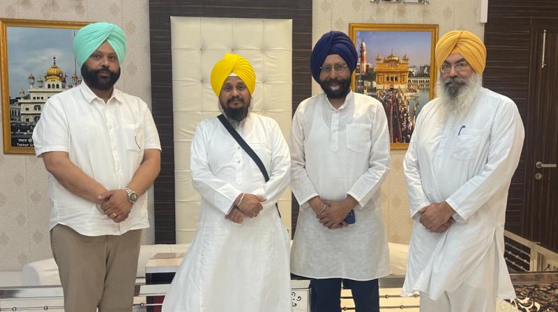 BJP leader Dr. Jagmohan Singh Raju meets giani Harpreet Singh BJP leader Dr. Jagmohan Singh Raju meets giani Harpreet Singh
