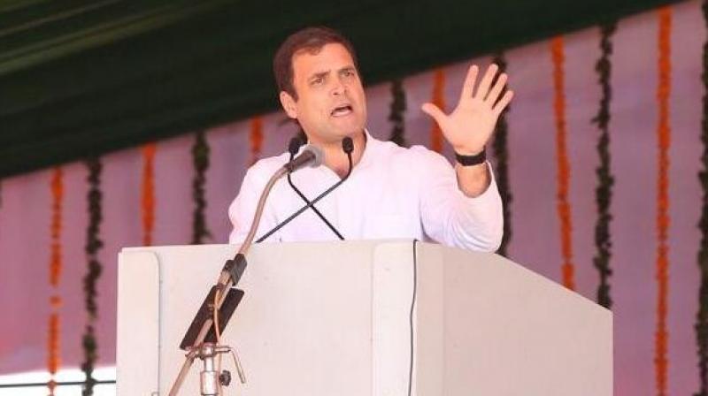 Rahul Gandhi addressing public meeting in Moga Rahul Gandhi addressing public meeting in Moga