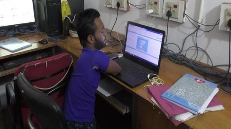 A specially man working panchayat office A specially man working panchayat office