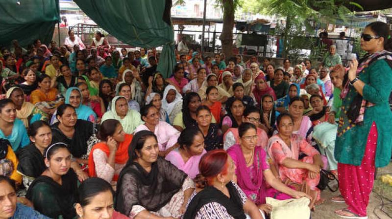 Anganwadi workers girls