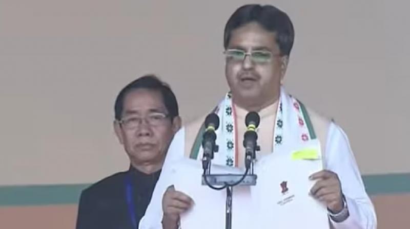 Dr Manik Saha takes oath as Tripura CM for 2nd time Dr Manik Saha takes oath as Tripura CM for 2nd time