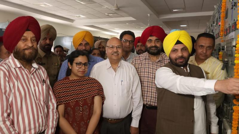 Inauguration of first 66 kv line on Monopole in Punjab at district Ludhiana Inauguration of first 66 kv line on Monopole in Punjab at district Ludhiana