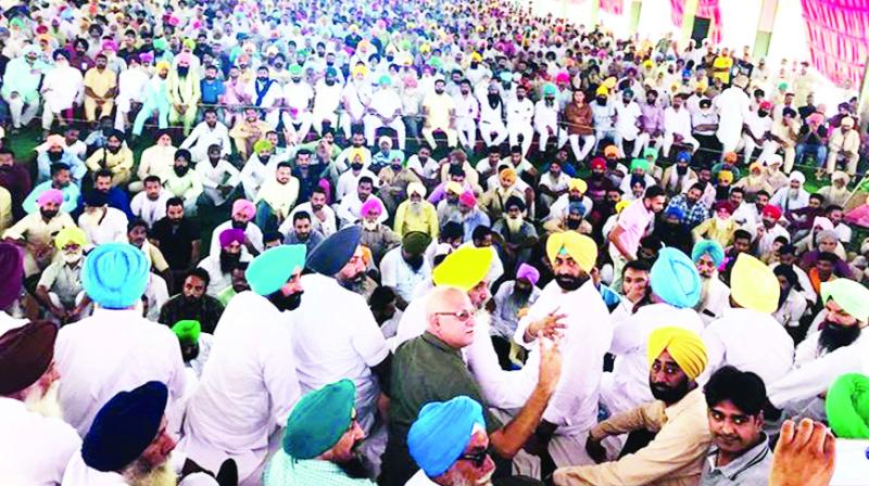 During the convention, Sukhpal Singh Khaira and Leaders