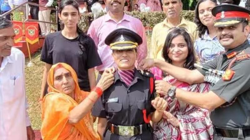 Widow of Naik Deepak Singh inducted into Indian Army