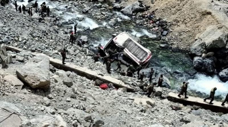 6 army soldiers martyred due to landslide in Ladakh 6 army soldiers martyred due to landslide in Ladakh