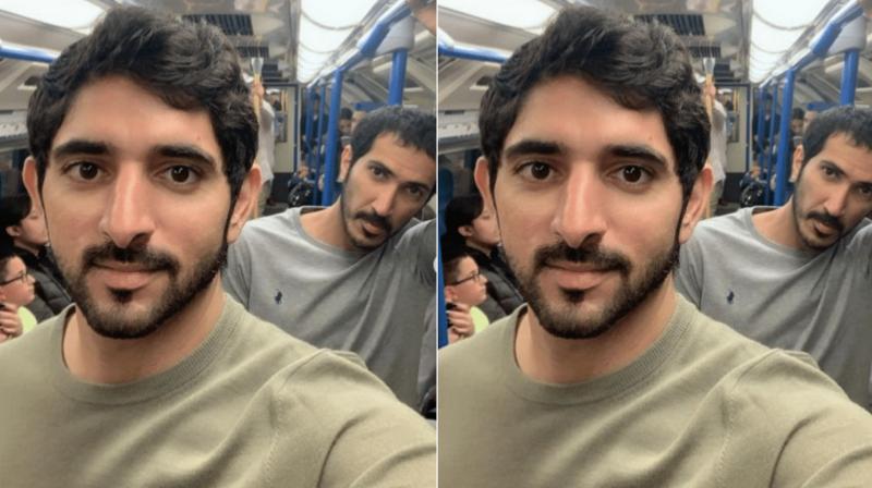 Dubai Crown Prince goes unnoticed while travelling in London metro Dubai Crown Prince goes unnoticed while travelling in London metro