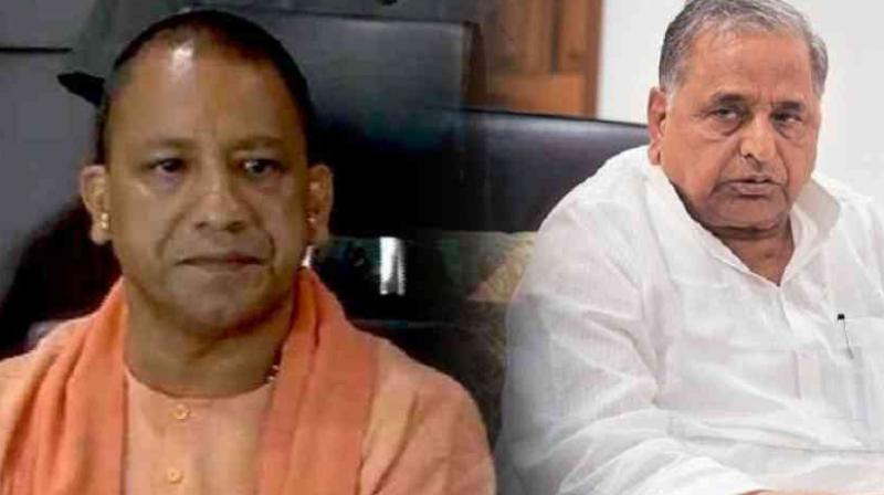 Yogi Adityanath and Mulayam Singh Yadav