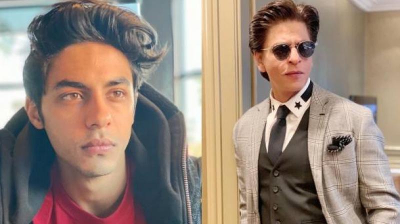 Aryan and Shah Rukh Khan 