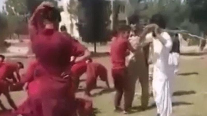 teacher torturing students