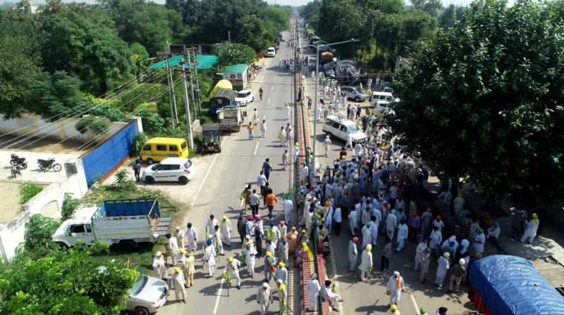 Farmers Protest In Sangrur 
