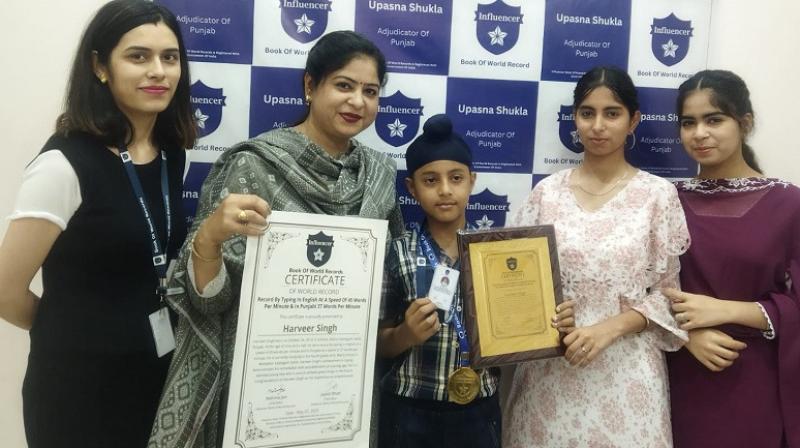 9-year-old Harveer Singh registered his name in 'Influencer Book of the World Record' 9-year-old Harveer Singh registered his name in 'Influencer Book of the World Record'