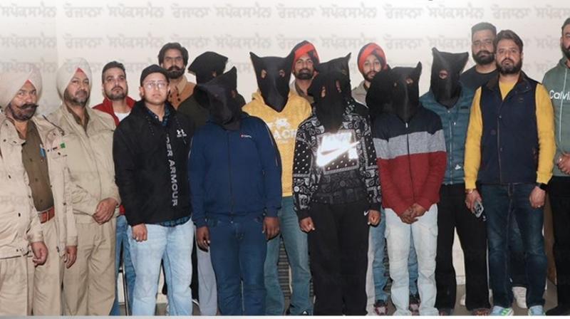 Punjab News Jalandhar police arrested 8 gangsters of Lawrence gang Punjab News Jalandhar police arrested 8 gangsters of Lawrence gang
