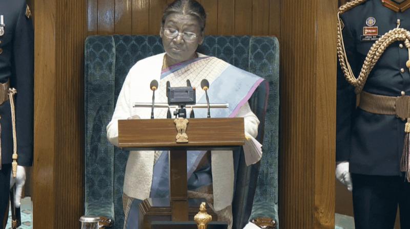 Parliament Budget Session: President highlights Ram Temple construction in Parliament Parliament Budget Session: President highlights Ram Temple construction in Parliament