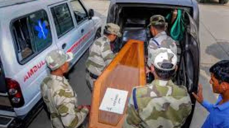 Remains of five Biharis Brought from Iraq reached patna by VK Singh weeds in Siwan