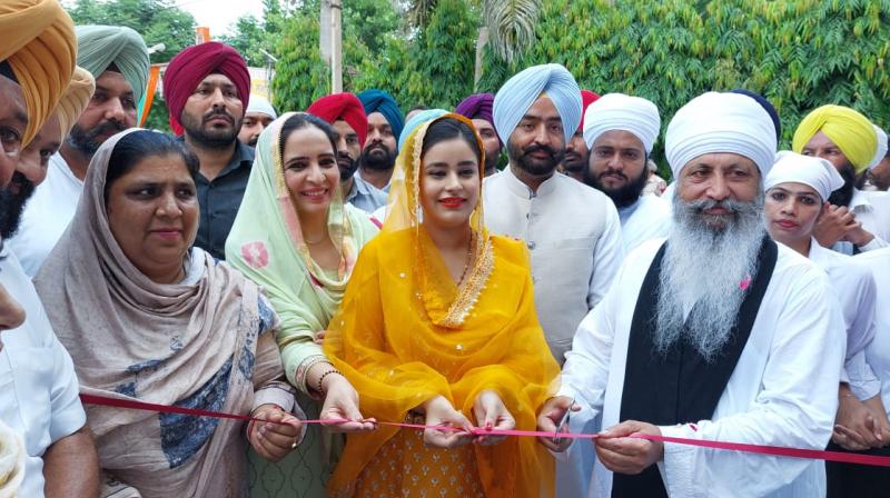  Chief Minister's wife Dr. Gurpreet Kaur and sister Manpreet Kaur attended the anniversary celebrations