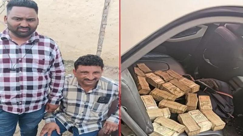 During the blockade, the police seized Rs. 50 lakh from the driver and a close associate of the BJP MLA During the blockade, the police seized Rs. 50 lakh from the driver and a close associate of the BJP MLA