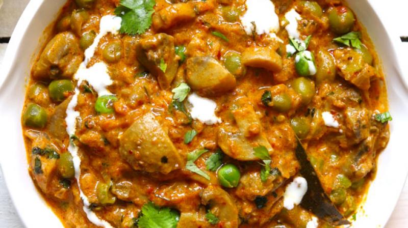 Curd mushrooms Food Recipes in punjabi Curd mushrooms Food Recipes in punjabi