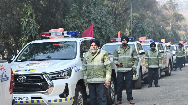 144 Hi-tech vehicles of SSF to man 5500 kilometres roads in the state News in punjabi 144 Hi-tech vehicles of SSF to man 5500 kilometres roads in the state News in punjabi