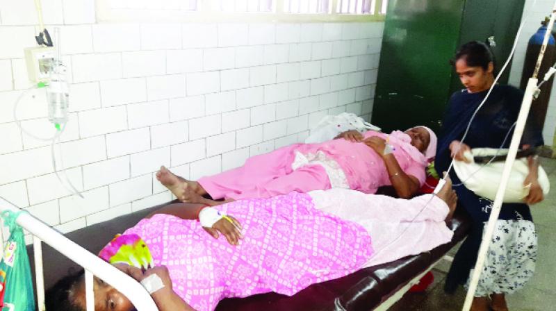 At the time of inspection of patients At the time of inspection of patients