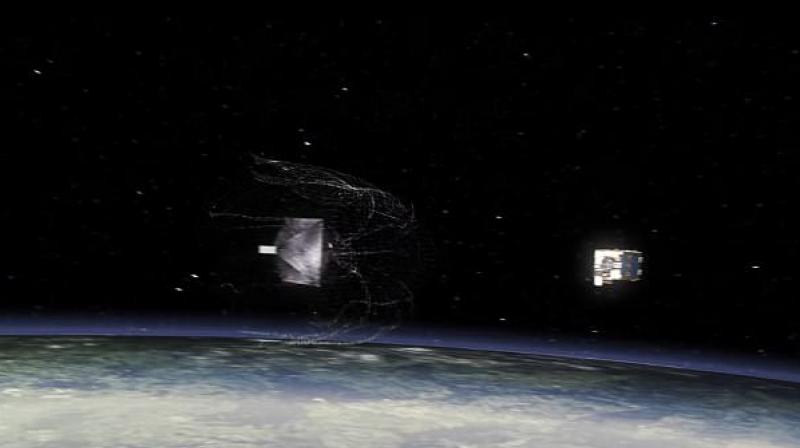 Experimental Space Junk Sweeper Launched New technique